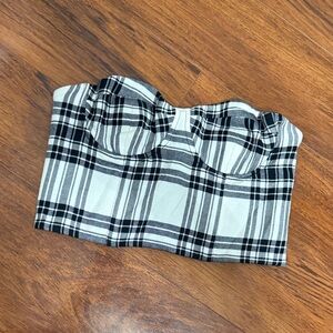 Alice + Olivia plaid corset